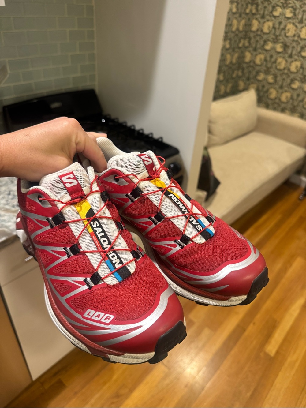 Salomon XT6 Red Sneakers